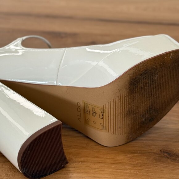 Aldo white coquette y2k platform heels - Picture 10 of 11